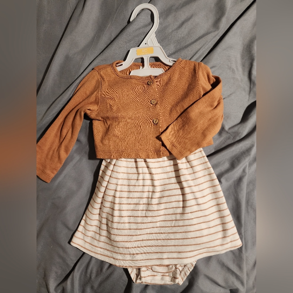 2 piece Carters 6 MO Onesie Dress